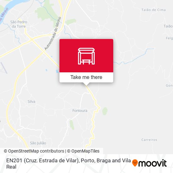 EN201 (Cruz. Estrada de Vilar) mapa