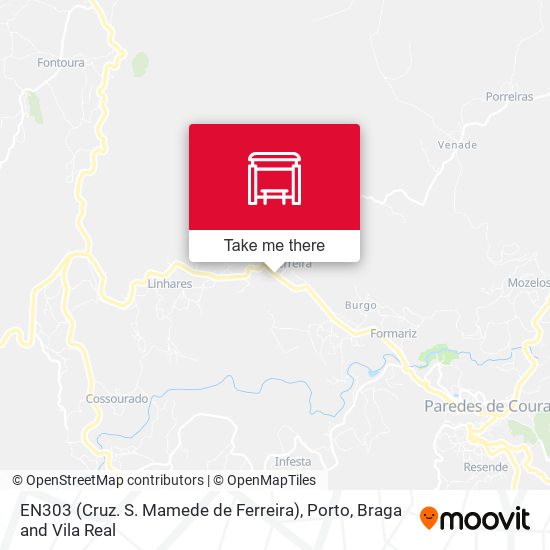 EN303 (Cruz. S. Mamede de Ferreira) mapa