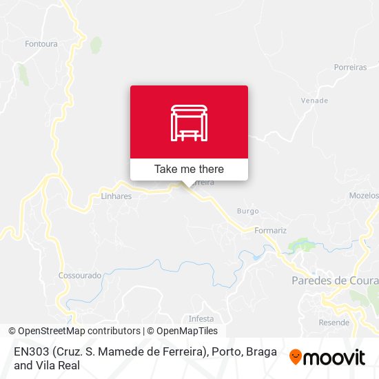 EN303 (Cruz. S. Mamede de Ferreira) mapa