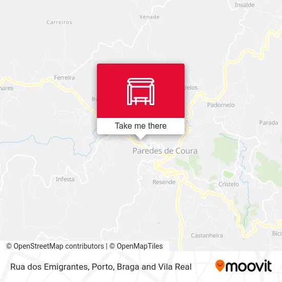 Rua dos Emigrantes mapa
