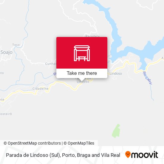 Parada de Lindoso (Sul) mapa