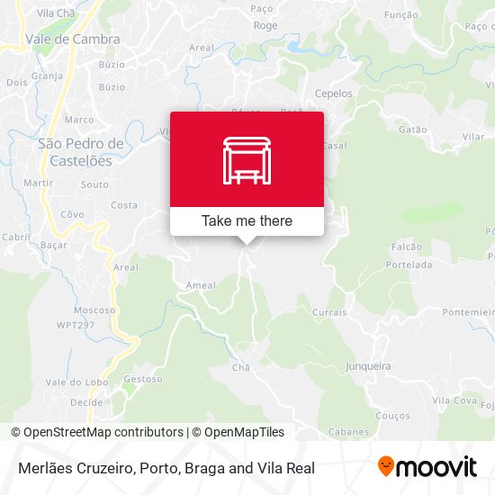 Merlães Cruzeiro mapa
