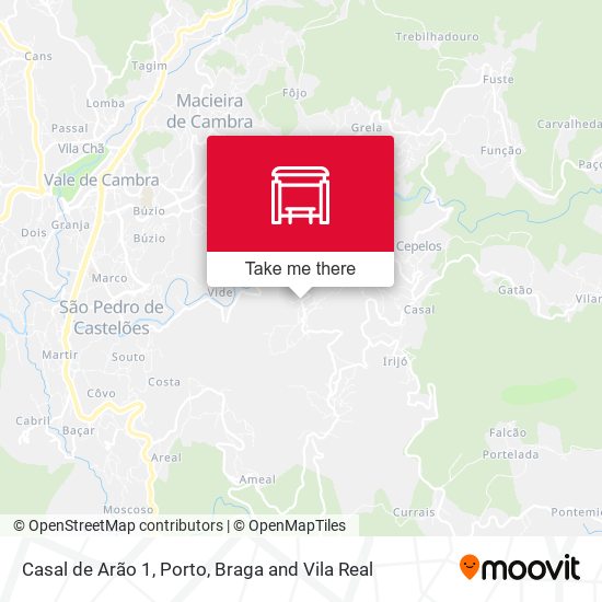Casal de Arão 1 mapa