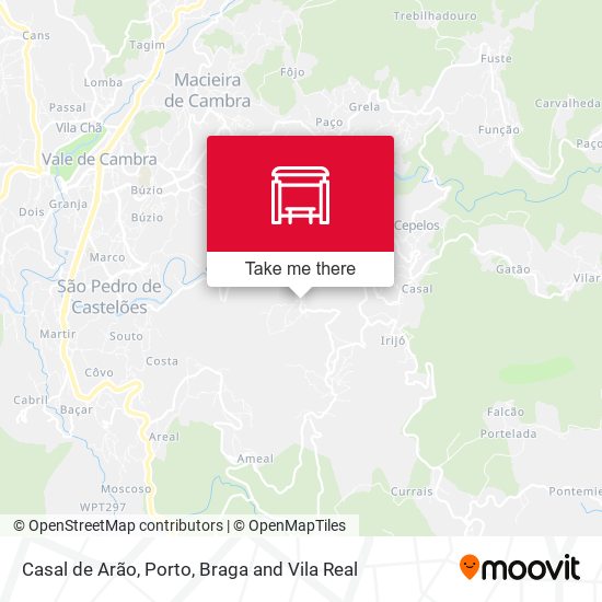 Casal de Arão mapa