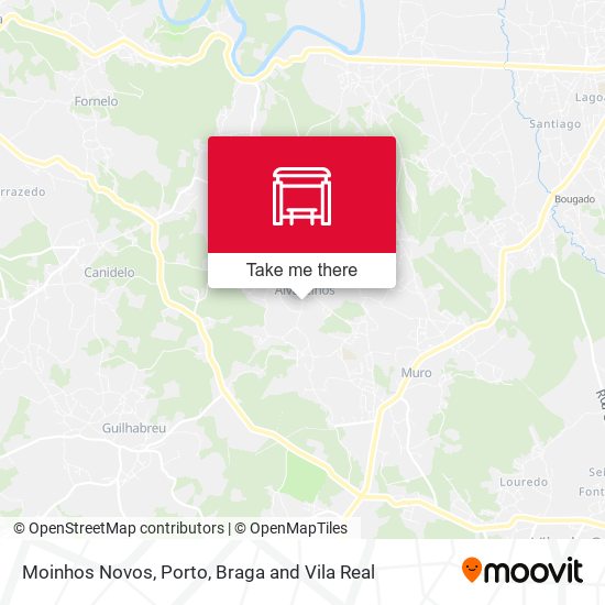 Moinhos Novos mapa