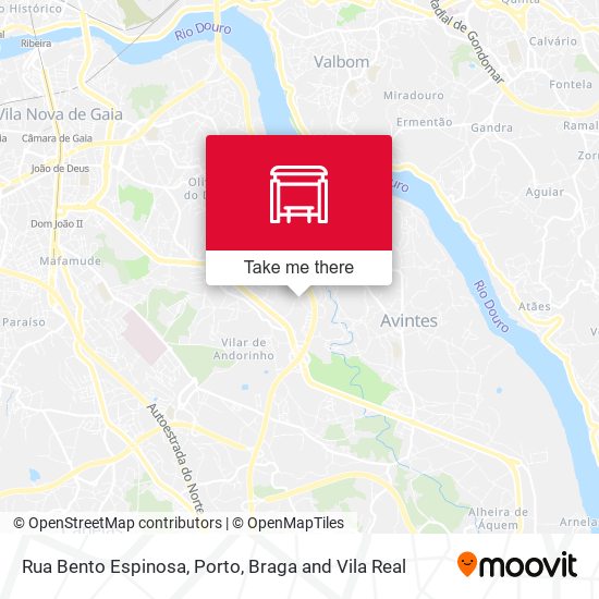 Rua Bento Espinosa mapa