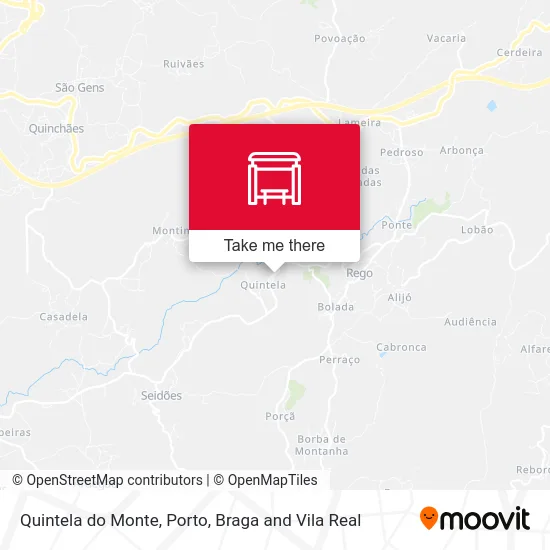 Quintela do Monte map