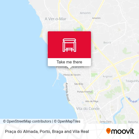 Praça do Almada map