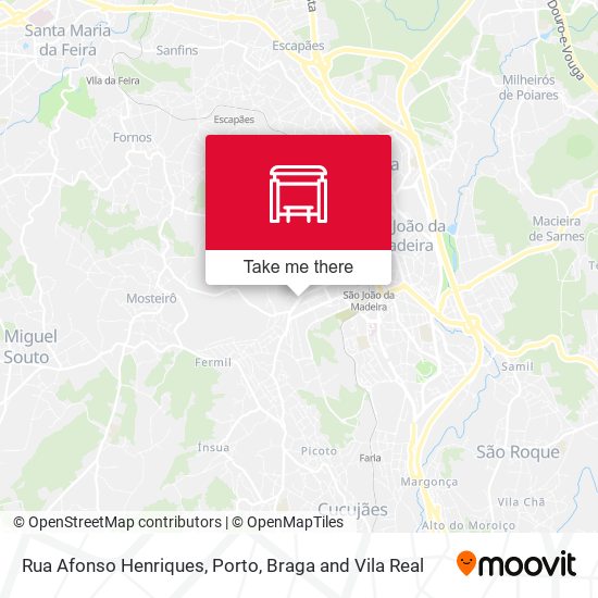 Rua Afonso Henriques mapa