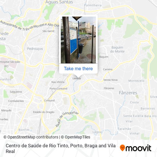 Centro de Saúde de Rio Tinto map