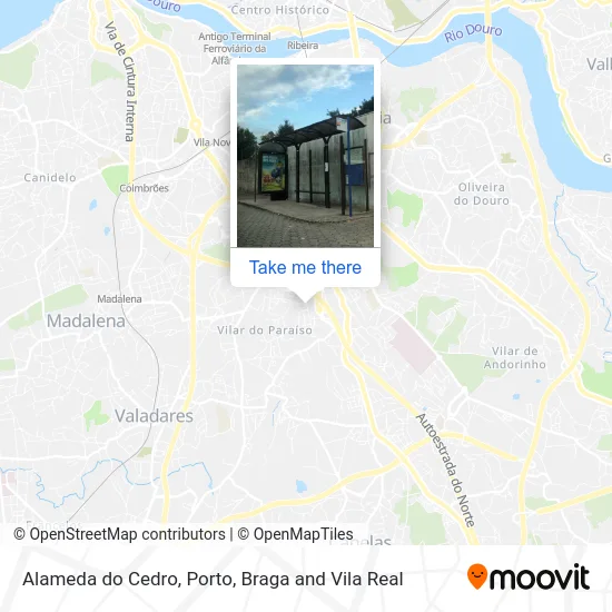 Alameda do Cedro map