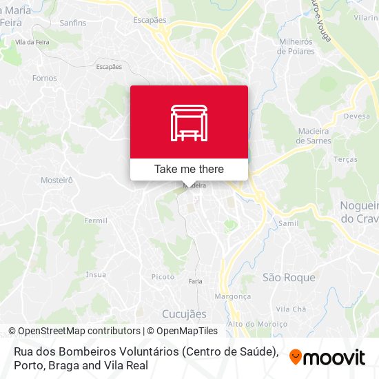 Rua dos Bombeiros Voluntários (Centro de Saúde) map