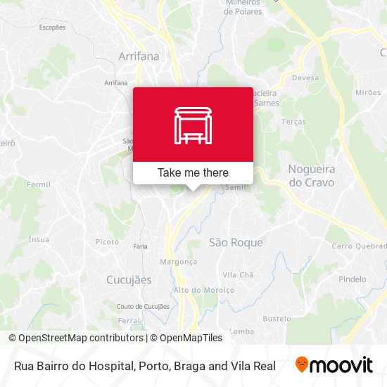 Rua Bairro do Hospital map