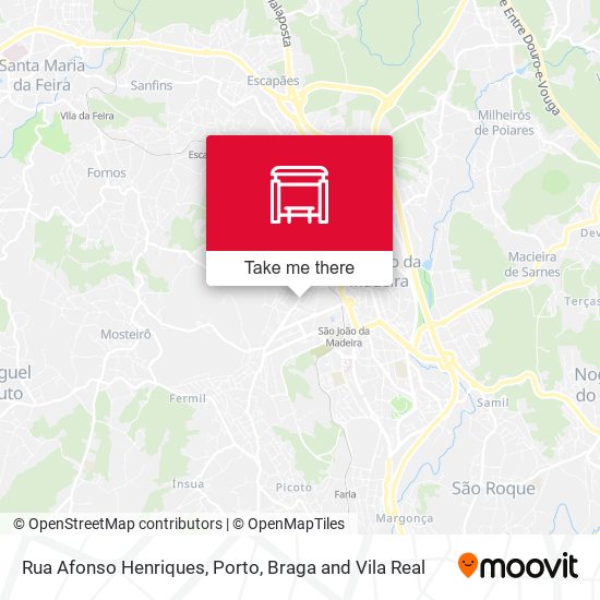 Rua Afonso Henriques mapa