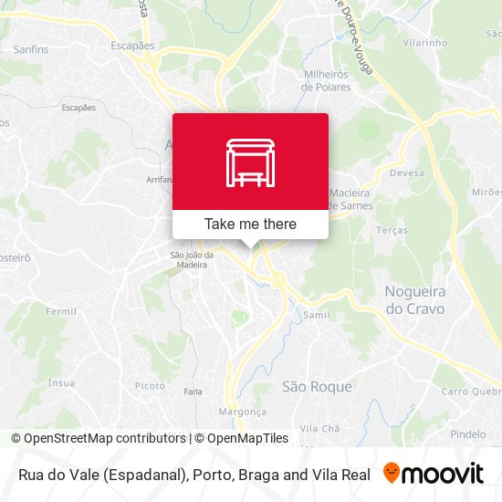 Rua do Vale (Espadanal) mapa