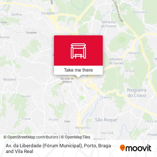 Av. da Liberdade (Fórum Municipal) mapa
