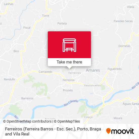 Ferreiros (Ferreira Barros - Esc. Sec.) map