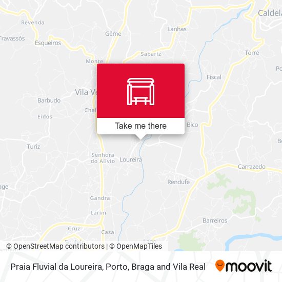 Praia Fluvial da Loureira map