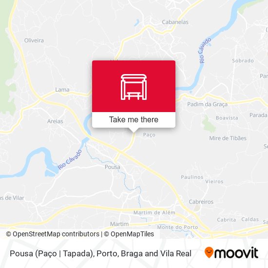 Pousa (Paço | Tapada) mapa