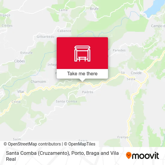 Santa Comba (Cruzamento) map