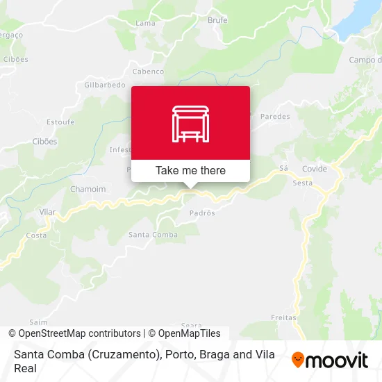 Santa Comba (Cruzamento) map