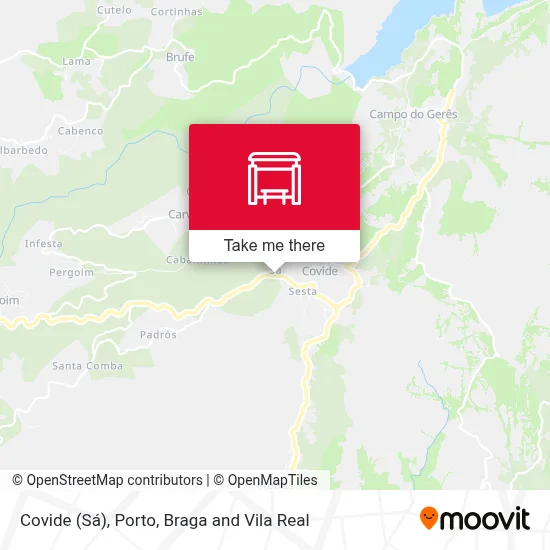 Covide (Sá) map