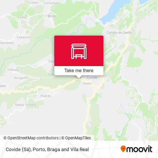 Covide (Sá) mapa