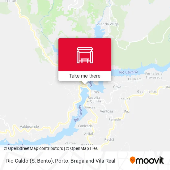 Rio Caldo (S. Bento) map