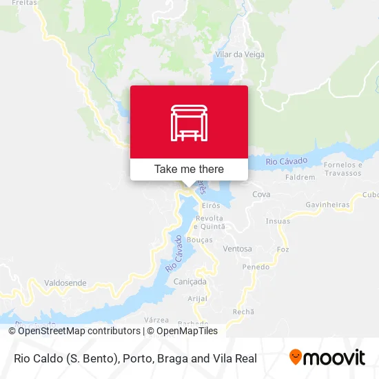 Rio Caldo (S. Bento) map