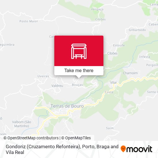 Gondoriz (Cruzamento Refonteira) map
