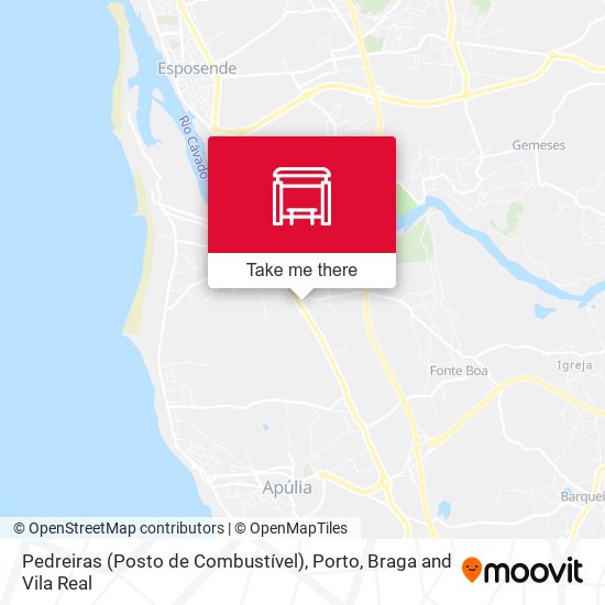 Pedreiras (Posto de Combustível) mapa