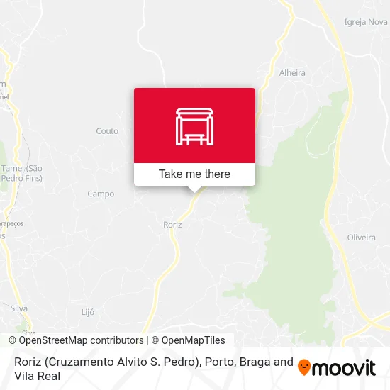 Roriz (Cruzamento Alvito S. Pedro) map
