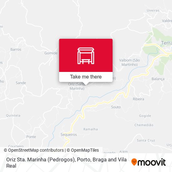 Oriz Sta. Marinha (Pedrogos) map