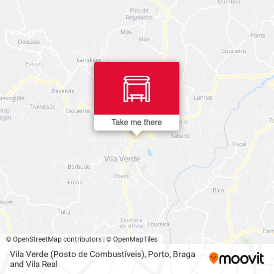Vila Verde (Posto de Combustíveis) mapa