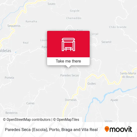 Paredes Seca (Escola) map