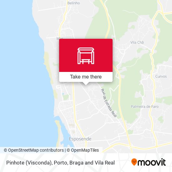 Pinhote (Visconda) mapa