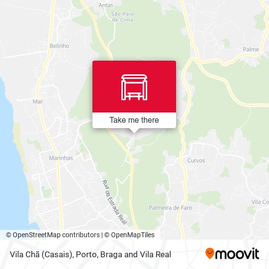 Vila Chã (Casais) mapa