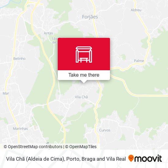 Vila Chã (Aldeia de Cima) mapa
