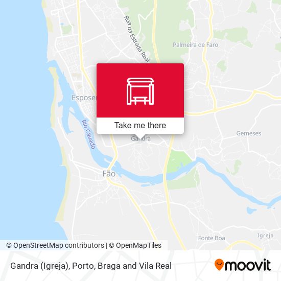 Gandra (Igreja) mapa