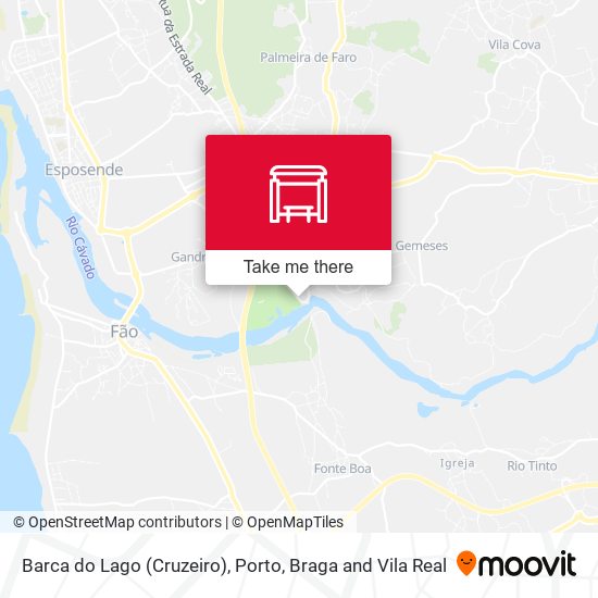 Barca do Lago (Cruzeiro) mapa