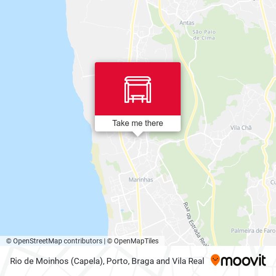 Rio de Moinhos (Capela) mapa