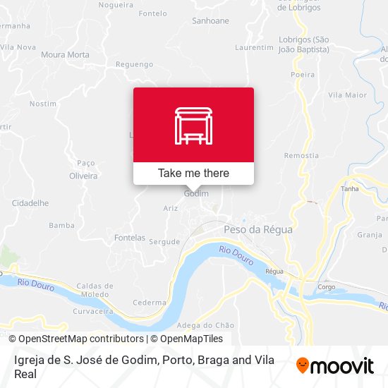 Igreja de S. José de Godim map
