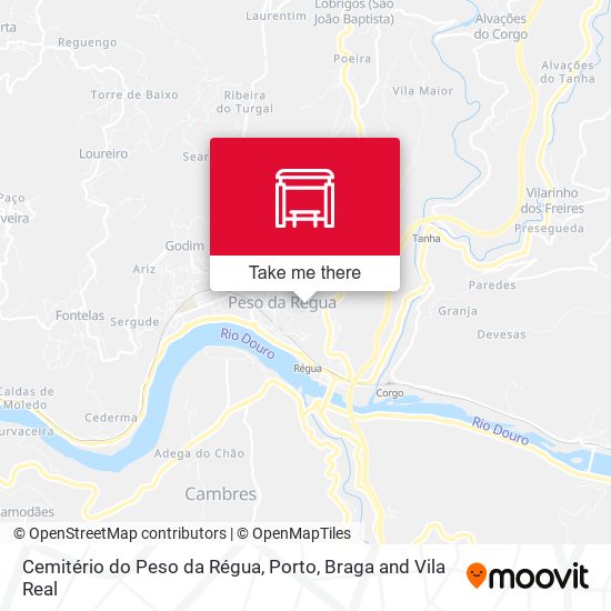 Cemitério do Peso da Régua map