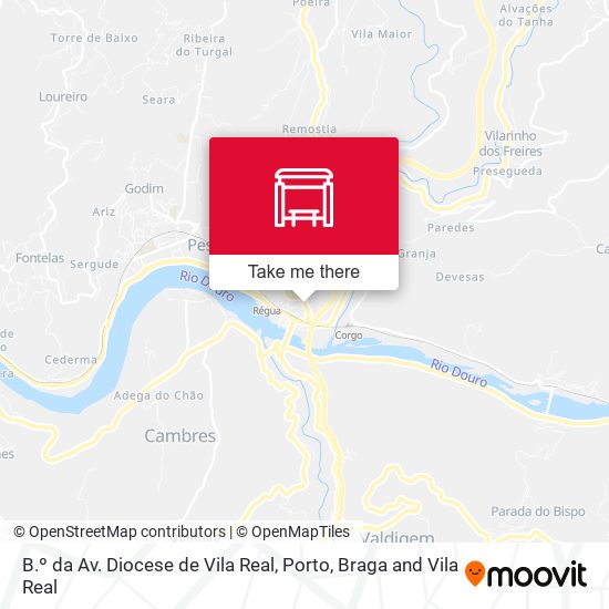 B.º da Av. Diocese de Vila Real mapa