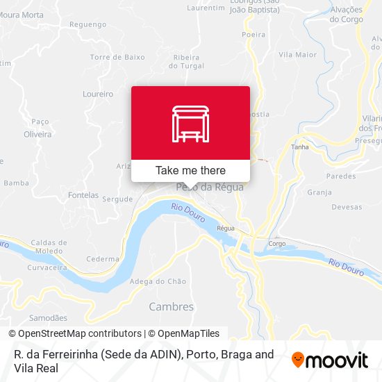 R. da Ferreirinha (Sede da ADIN) mapa