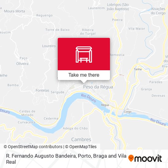 R. Fernando Augusto Bandeira map