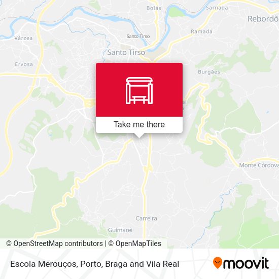 Escola Merouços mapa