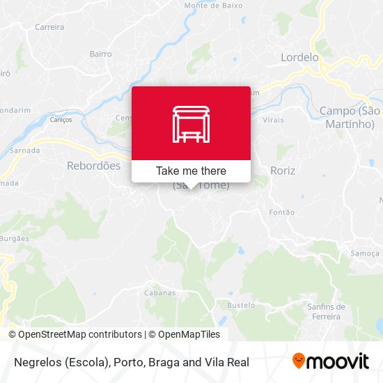 Negrelos (Escola) map