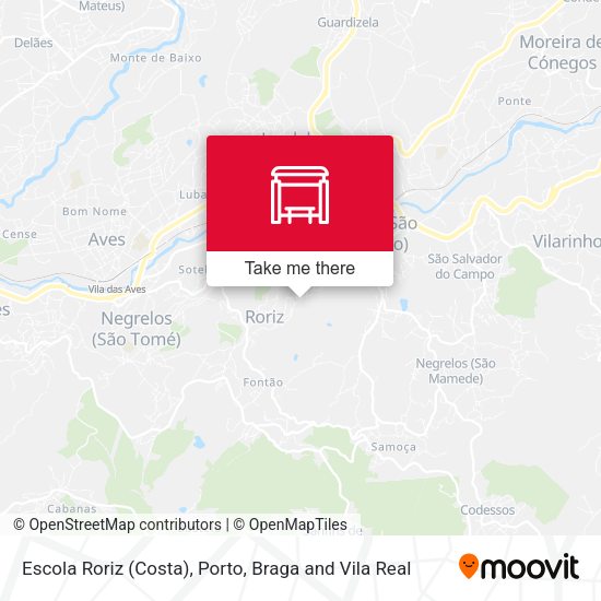 Escola Roriz (Costa) mapa