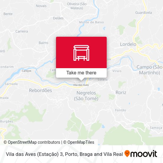Vila das Aves (Estação) 3 mapa